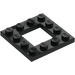 LEGO Black Plate 4 x 4 with 2 x 2 Open Center (64799)