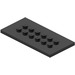 LEGO Schwarz Platte 4 x 8 mit Bolzen im Centre (6576)