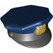 LEGO Noir Police Chapeau avec Dark Bleu Haut et Gold Badge (11474)