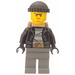 LEGO Zwart Prisoner Escapee Helper (Male) minifiguur