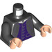 LEGO Zwart Professor Severus Snape met Paars Waistcoat Minifiguur Torso (973 / 76382)