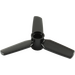 LEGO Zwart Propeller met 3 Messen, 5 Diameter (77099 / 92842)