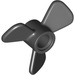 LEGO Black Propeller with 3 Blades and Pin Hole (65768)