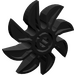 LEGO Black Propellor 8 Blade 5 Diameter (41530 / 60591)