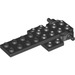 LEGO Schwarz Pullback Motor 4 x 8 x 0.7 (10039)