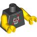 LEGO Noir Punk Rocker Torse (973 / 88585)