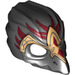 LEGO Black Raven Mask with Gold Beak and Red Markings (12550 / 12844)