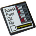LEGO Black Roadsign Clip-on 2 x 2 Square with &#039;Boost&#039;, &#039;Fuel&#039;, &#039;Oil&#039;, &#039;Air&#039; and Gauges Sticker with Open &#039;O&#039; Clip (15210)