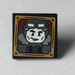LEGO Black Roadsign Clip-on 2 x 2 Square with Gilderoy Lockhart with Flying Goggles Sticker with Open &#039;O&#039; Clip (15210)