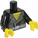 LEGO Black Rock Star Minifig Torso (973 / 88585)