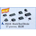 LEGO Schwarz Roof Bricks Assorted 5216
