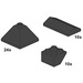 LEGO Black Roof Tiles Set 10053