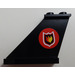 LEGO Black Rudder 1 x 3 x 4 with Fire Logo Left Sticker (2340)