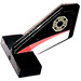 LEGO Black Rudder 2 x 3 x 2 with Gold Emblem on both sides Sticker (35265)