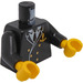 LEGO Negro Sea Capitán Torso con Ancla (973)