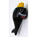 LEGO Black Shark Head with Fin with Yellow Spiked Hair