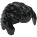 LEGO Black Short Hair Swept Back with Widow's Peak and Sideburns (21268)
