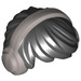 LEGO Schwarz Kurz Tousled Haar mit Silber Headphones (10651 / 50555)