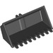 LEGO Black Shovel 4 X 8 X 2.33 (65380)