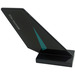 LEGO Black Shuttle Tail 2 x 6 x 4 with Dark Turquoise Triangle and &#039;AMG&#039; on Both Side Sticker (6239)