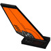 LEGO Black Shuttle Tail 2 x 6 x 4 with &#039;HOT SURFACE&#039; and Orange Sticker (6239)