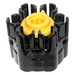 LEGO Zwart Six Shooter Assembly with Yellow Trigger