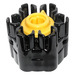 LEGO Black Six Shooter Assembly with Yellow Trigger