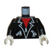 LEGO Schwarz Skelett mit Leather Jacket und oben Hut Torso (973)