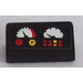 LEGO Noir Pente 1 x 2 (31°) avec 2 Gauges et Buttons Autocollant (85984)