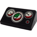 LEGO Black Slope 1 x 2 (31°) with gauges and dials Sticker (85984)