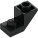 LEGO Black Slope 1 x 2 (45°) Inverted with Plate (2310)