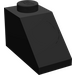 LEGO Black Slope 1 x 2 (45°) with Black Rotary Phone (3040)