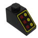 LEGO Zwart Helling 1 x 2 (45°) met Knoppen en LEDs (3040 / 81149)