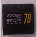 LEGO Black Slope 1 x 2 x 2 Curved with Dimples with &#039;RETOUR Travels&#039;, &#039;SPARK PLUX&#039;, &#039;78&#039; Sticker (44675)