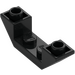 LEGO Black Slope 1 x 4 (45°) Double Inverted with Open Center (32802)