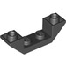 LEGO Black Slope 1 x 4 (45°) Double Inverted with Open Center (32802)