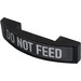 LEGO Black Slope 1 x 4 Curved Double with &#039;DO NOT FEED&#039; Sticker (93273)