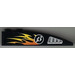 LEGO Black Slope 1 x 6 Curved with 13 and flames (right) Sticker (41762)