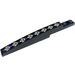 LEGO Black Slope 1 x 8 Curved with Plate 1 x 2 with Dark Tan and Dark Purple Scale Pattern Sticker (13731)