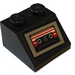 LEGO Black Slope 2 x 2 (45°) with Cassette Player Sticker (3039)