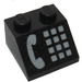 LEGO Black Slope 2 x 2 (45°) with White Phone (3039)