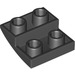 LEGO Schwarz Steigung 2 x 2 x 0.7 Gebogen Invertiert (32803)