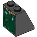 LEGO Noir Pente 2 x 2 x 2 (65°) avec Gold Skull et Potions Courroie et Dark Green Skirt avec tube inférieur (3678 / 62764)