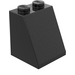 LEGO Noir Pente 2 x 2 x 2 (65°) sans tube à l&#039;intérieur (3678)