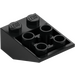 LEGO Black Slope 2 x 3 (25°) Inverted with Connections between Studs (2752 / 3747)