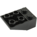 LEGO Schwarz Steigung 2 x 3 (25°) Invertiert mit Verbindungen zwischen Bolzen (2752 / 3747)