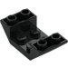 레고 검은색 경사 2 x 4 (45°) 더블 거꾸로 ~와 함께 Open 센터 (4871)