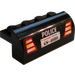LEGO Black Slope 2 x 4 x 1.3 Curved with GS-4080 License Plate and Tail Lights Sticker (6081)