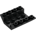 LEGO Black Slope 4 x 4 (45°) Double Inverted with Open Center (2 Holes) (4854 / 72454)