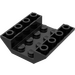LEGO Zwart Helling 4 x 4 (45°) Dubbele Omgekeerd met Open Midden (Geen gaten) (4854)